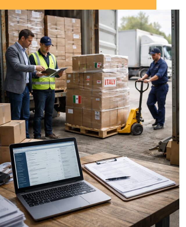 Доставка грузов из Италии: морские и авиаперевозки от 18382