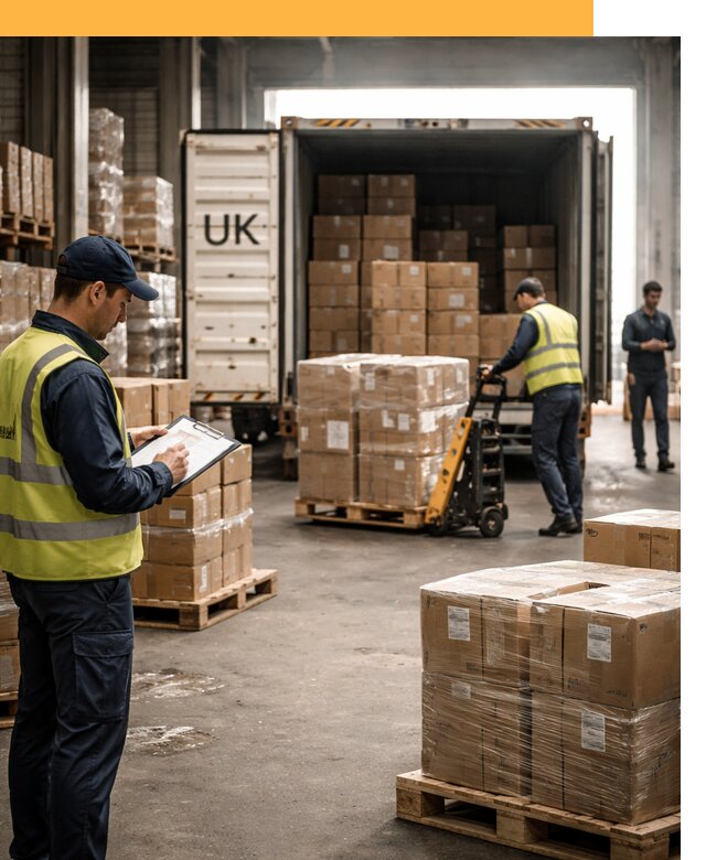 Доставка грузов из Великобритании с таможенным оформлением от 12765