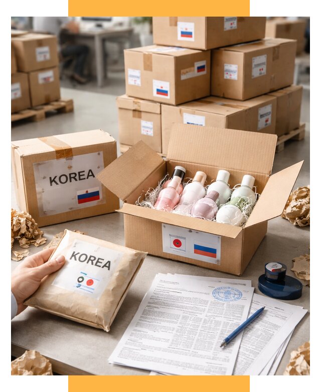 Доставка косметики из Кореи от 8680 р. под ключ | СетСервис-Крч