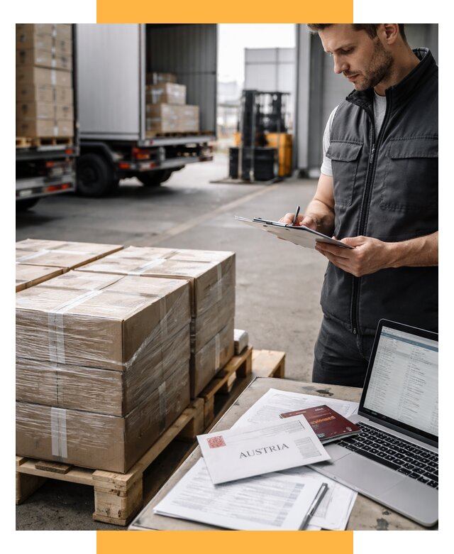 Доставка в Австрию от 66378 р. Логистика и экспорт СетСервис-Крч