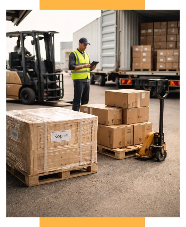 Доставка грузов в Корею из России от 35742 р. | СетСервис-Крч