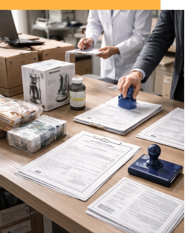 Сертификация импортных товаров от 12254 с таможенным сопровождением