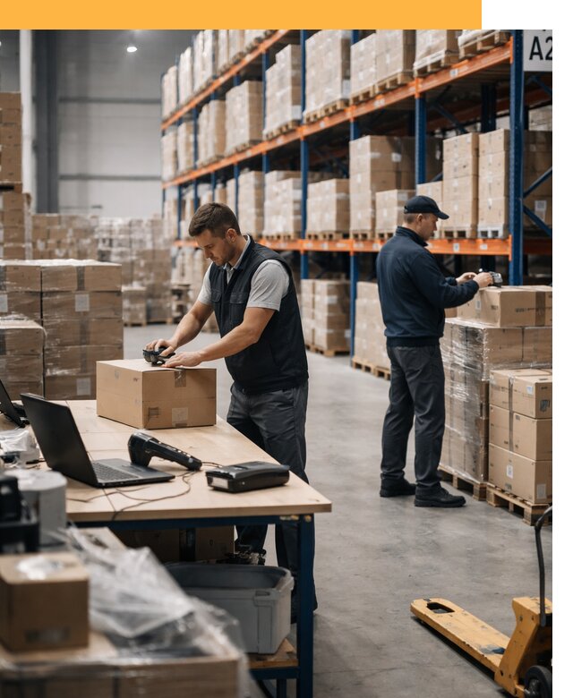 Склад консолидации в Европе: хранение, сортировка от 6638